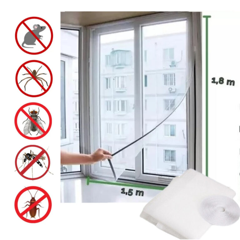 Tela Mosquiteiro Para Janela 150x180cm Com Velcro 