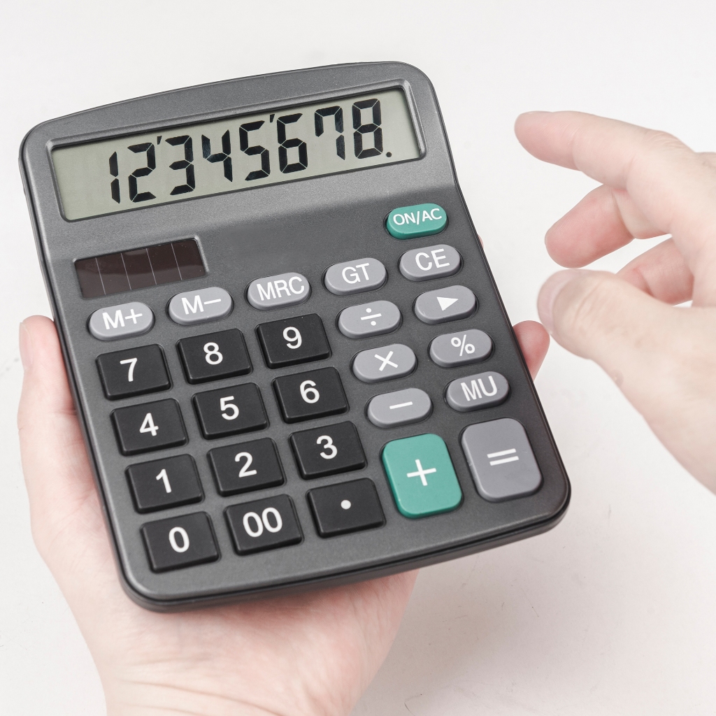 Calculadora Eletrônica Digital Telalcd de 12 dígitos com botões de silicone calculadora pequena de p