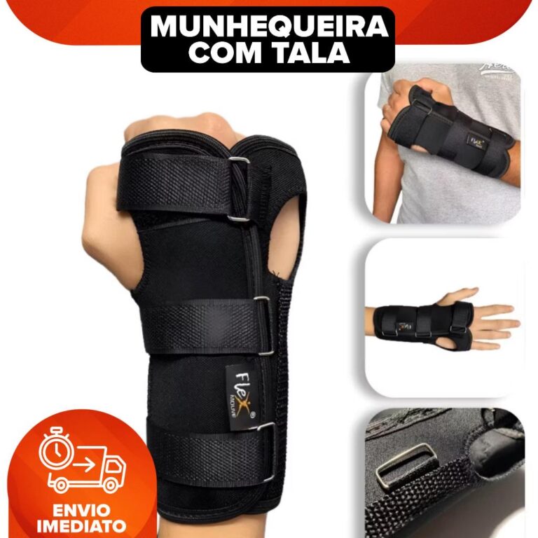 Munhequeira Tala Mão Punho Pulso Órtese Bilatera