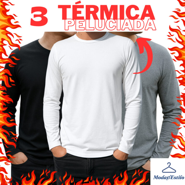 KIT C/3 Blusa de Frio Masculina Segunda Pele Térm