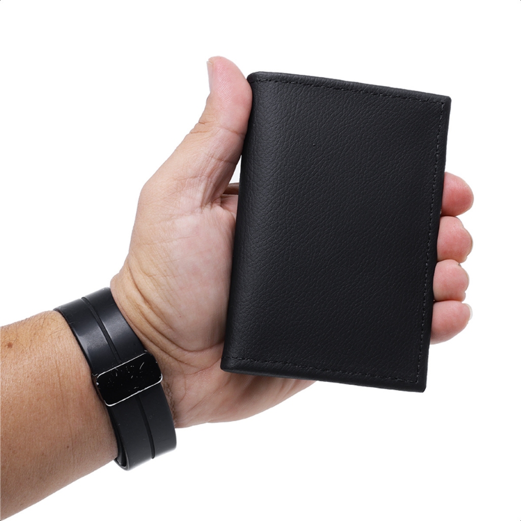 Carteira de Couro Porta Cartões, Porta Documentos RG CNH Cédulas