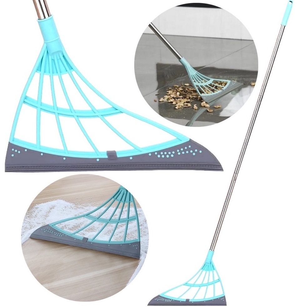 Vassoura Mágica Rodo Tira Pelos Seca Vidro Limpa  Montavel Cabo Longo