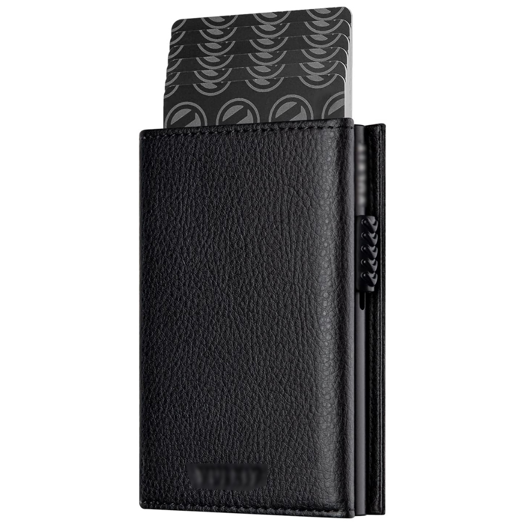 Carteira Masculina Preto Wallet Moda Titular Do Cartão