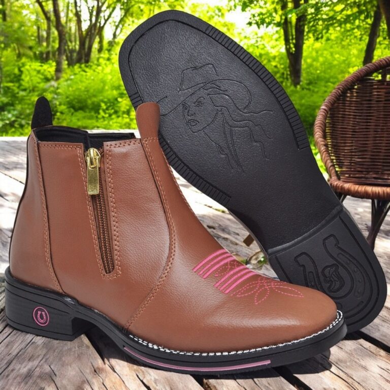 Bota Botina Feminina Texana Macia Country Cowboy B