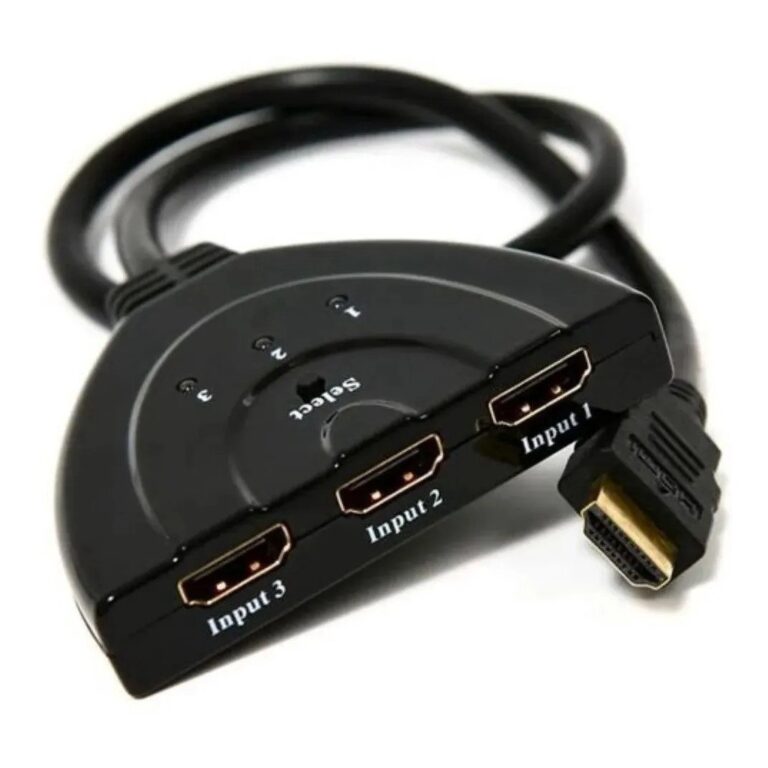 Hub Switch Hdmi 3×1 Extesor 3 Portas 4k 1080p