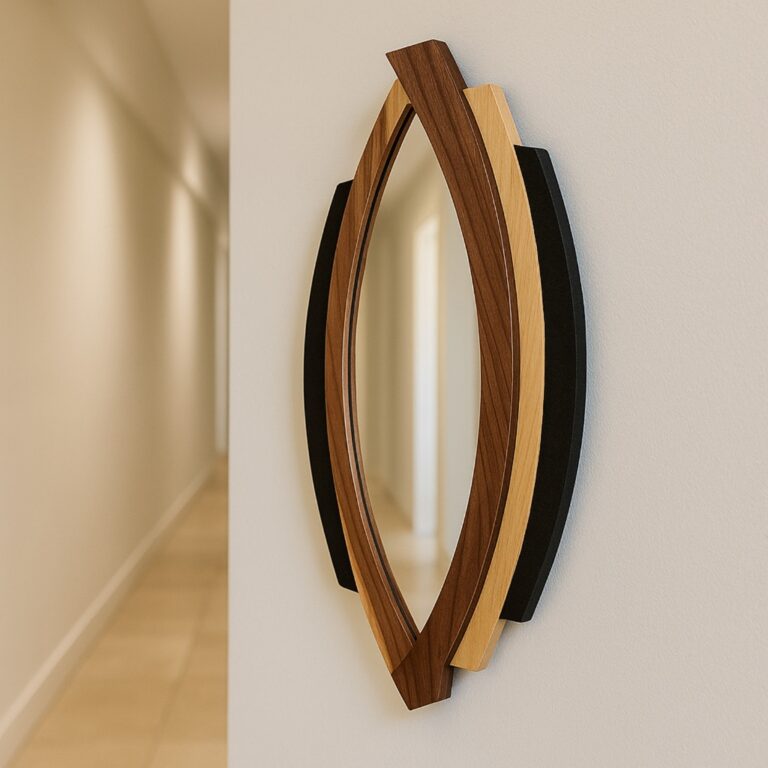 Espelho Decorativo Abstrato Moderno Em Relevo 60 C