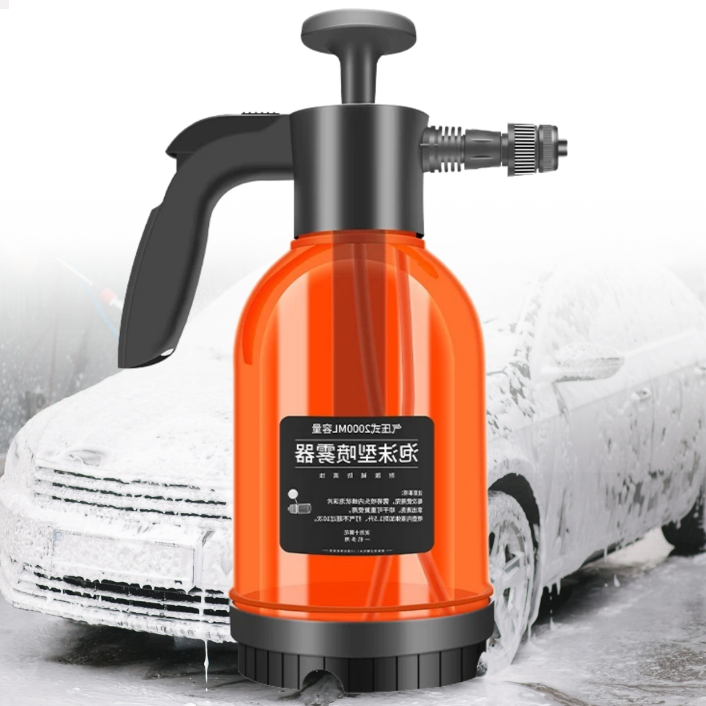 Borrifador Pulverizador Snow Foam Lavadora Espuma Manual 2 Litros (Com 3 Bicos profissionais)