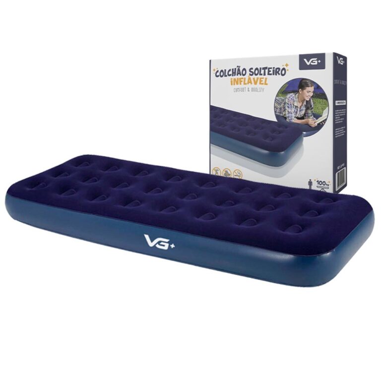 Colchão Inflável Solteiro Flocked Comfort VG Plu
