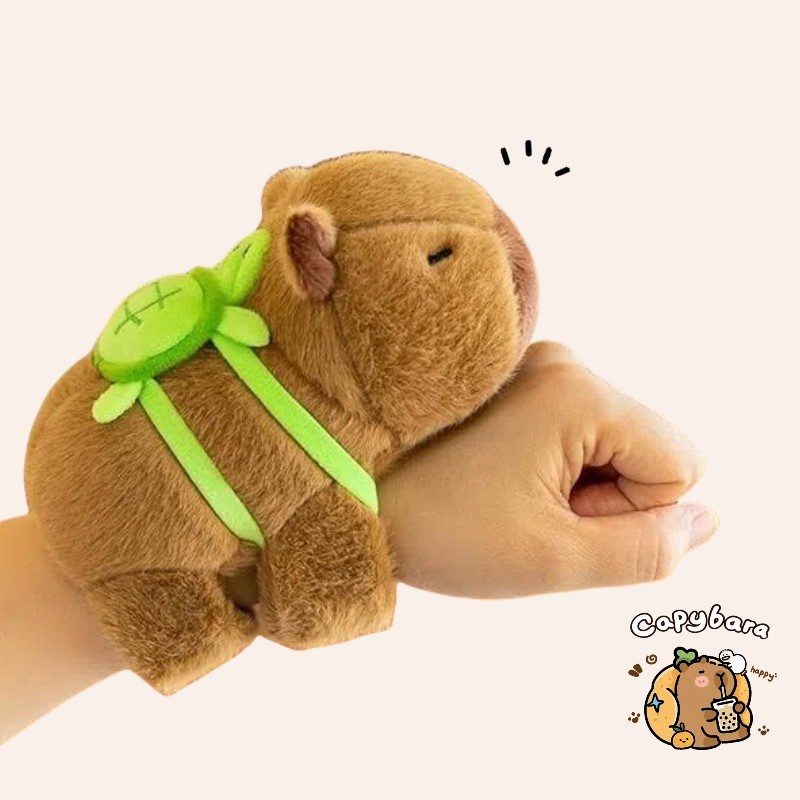 pelúcia capivara tapa Pulseira Capivara De Pelúcia Fofinha – Meninas  Adultos Brinquedo Interativo