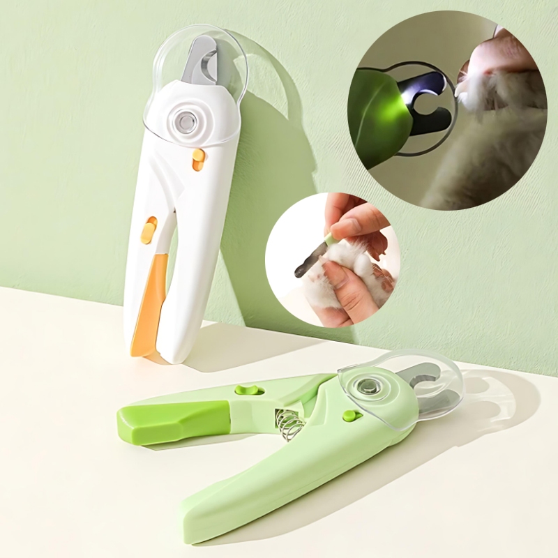 Cortador De Unhas Pet Para Cães e Gatos Com Luz de Led Alicate e Lixa Tesoura Completa Z4