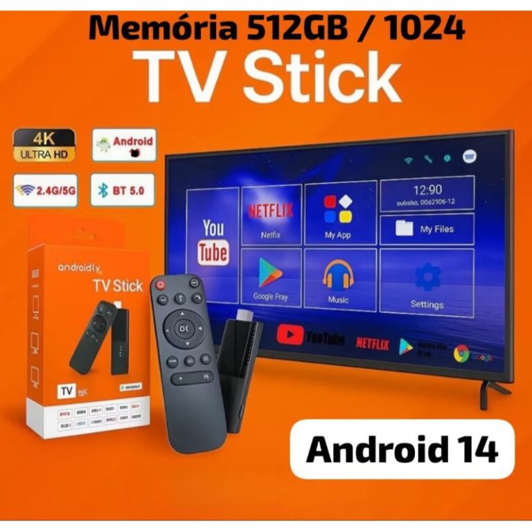 Tv Stick 4K Full Hd 256G+1024G Android 14 5G