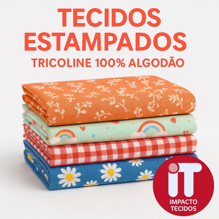 Tricoline 100% Algodão Infantis Florais poás div