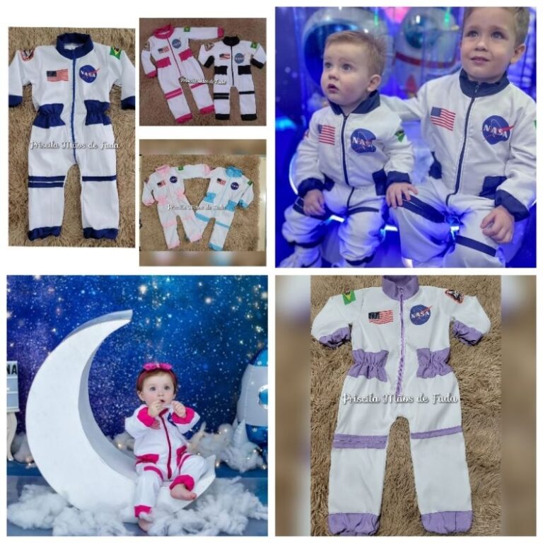 Fantasia Astronauta Nasa Luxo bebê e infantil.