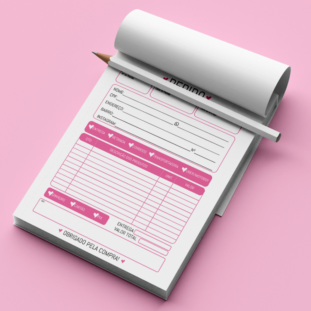 Bloco de pedido – Talão de pedidos 10×14