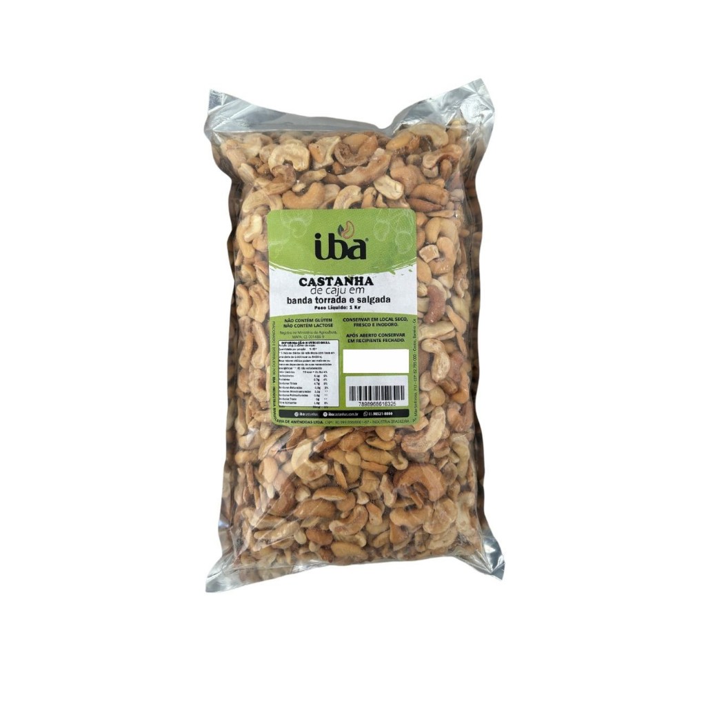 Castanha de Caju Banda Torrada com Sal IBA 1 KG