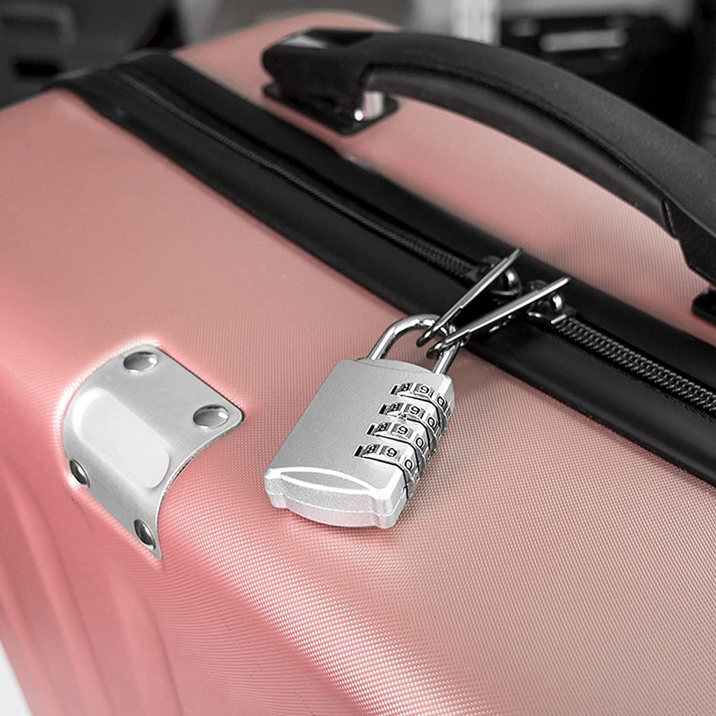 Cadeado com Senha Mala Mochila Cromado