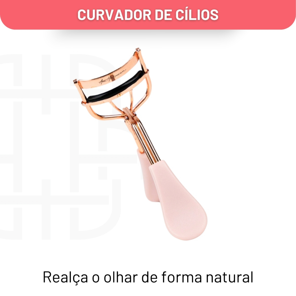 Curvador de Cílios Ana Hickmann Fabulous Eyelashes em Rosé Gold | Design Ergonômico, Não Machuca