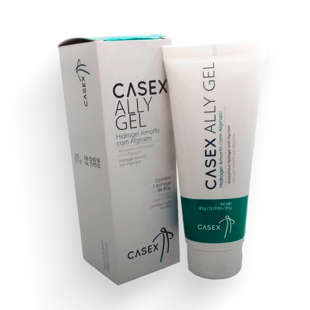 Hidrogel Com Alginato Pomada Gel Amorfo Casex 85G 1 Unidade