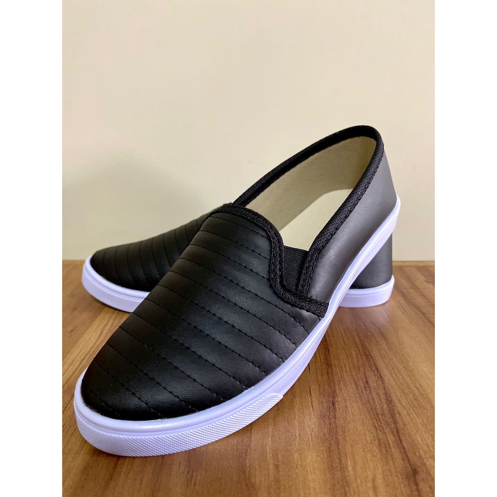 Slip on feminino sem cadarço para dia dia tenis para mulher calce facil leve e macio calçado para m
