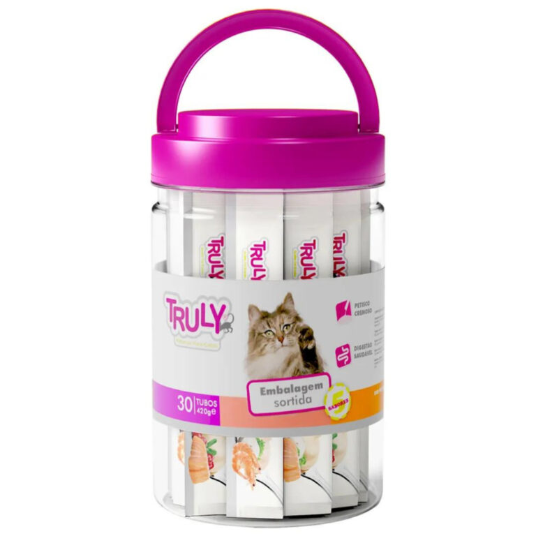 Petiscos Creamy Truly Wanpy Para Gatos Sabores Sor
