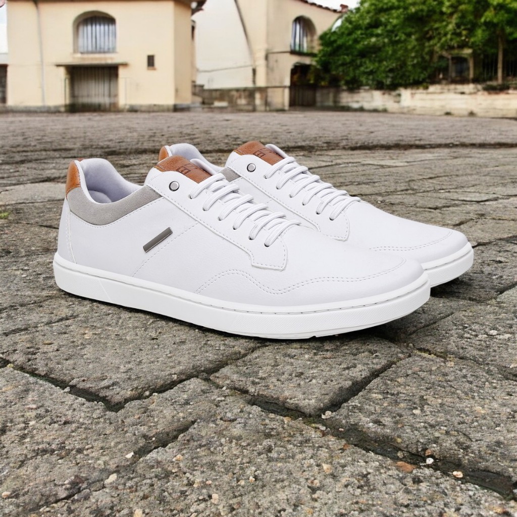 Sapatênis Masculino Casual Com Cadarço Dia A Dia Confortável