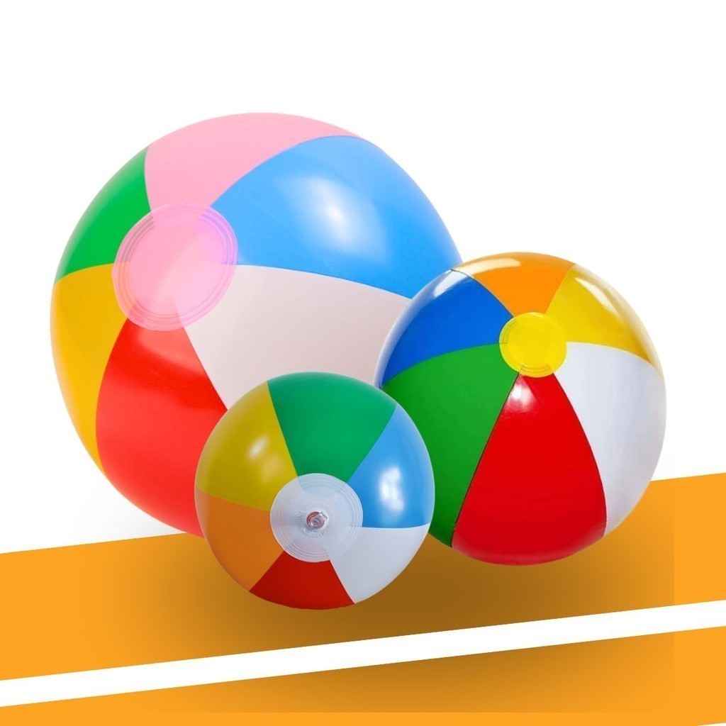 Bola Inflável De Praia Campo Piscina Colorida Diversos Tamanhos