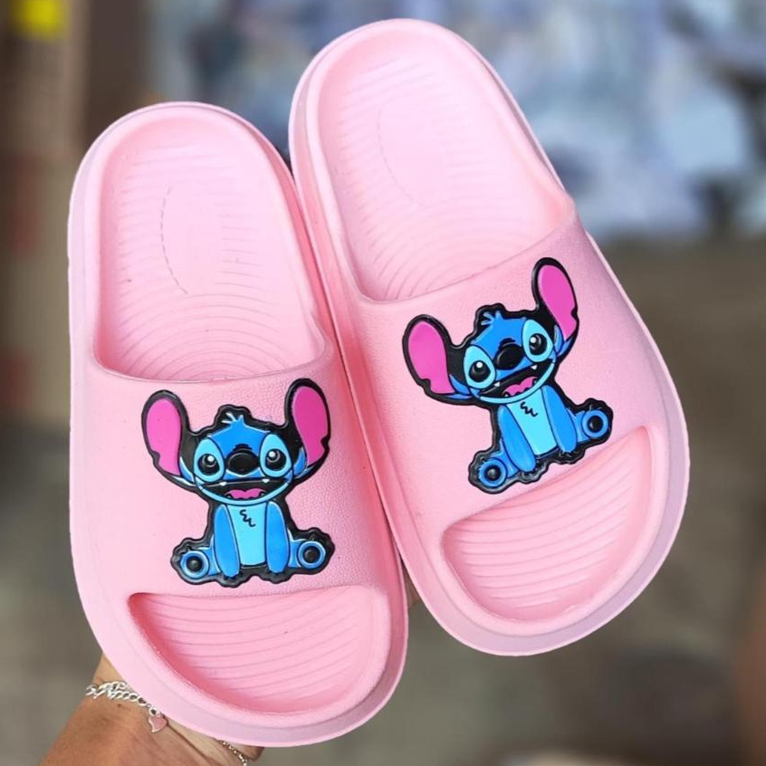 direto da fabrica Sandália slide nuvem Stitch e Lilo babuche infantil chinelo emoções Personagens