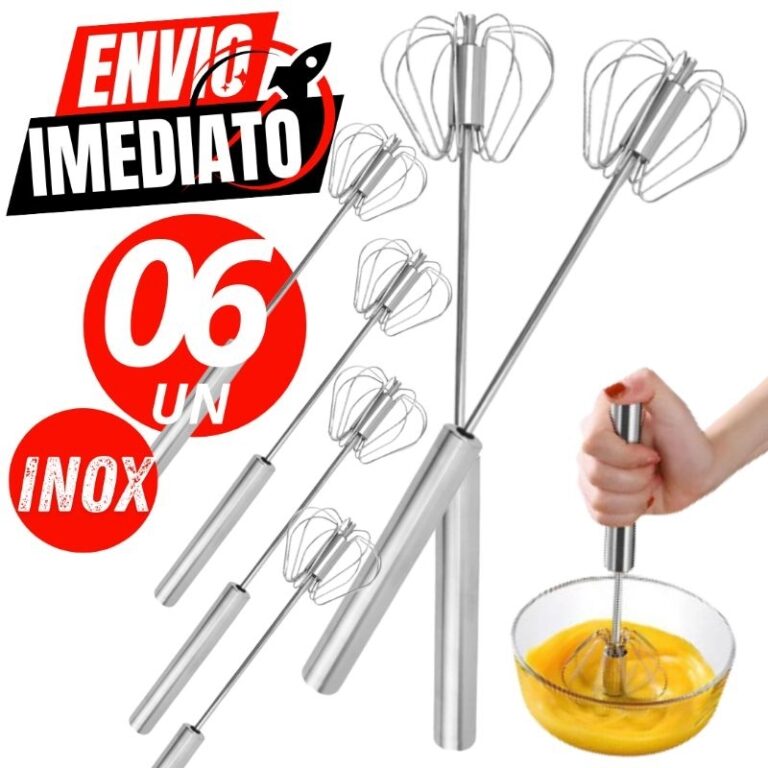 Jogo 6 Batedor Semi Automático Mixer Fue 100% Ino