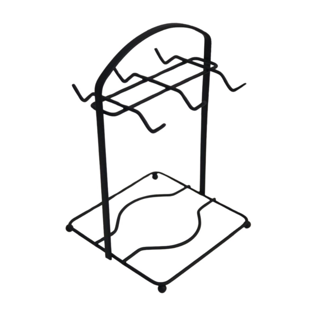 Suporte Organizador Para 6 Xícaras De Café Aço Casa Cozinha Bancada Armário Durável