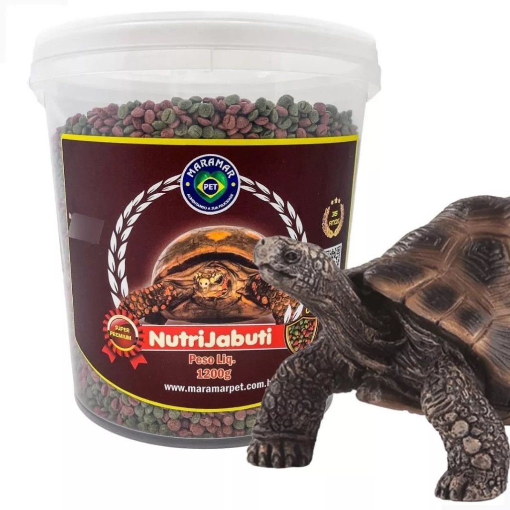 Ração Para Jabutis Maramar Nutrijabuti 1.2kg Maramar para Tartaruga Terrestre Jabuti em Grãos Envio