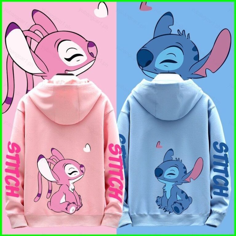 Casal Do Stitch Com Capuz Anime Moletom Unissex Ma