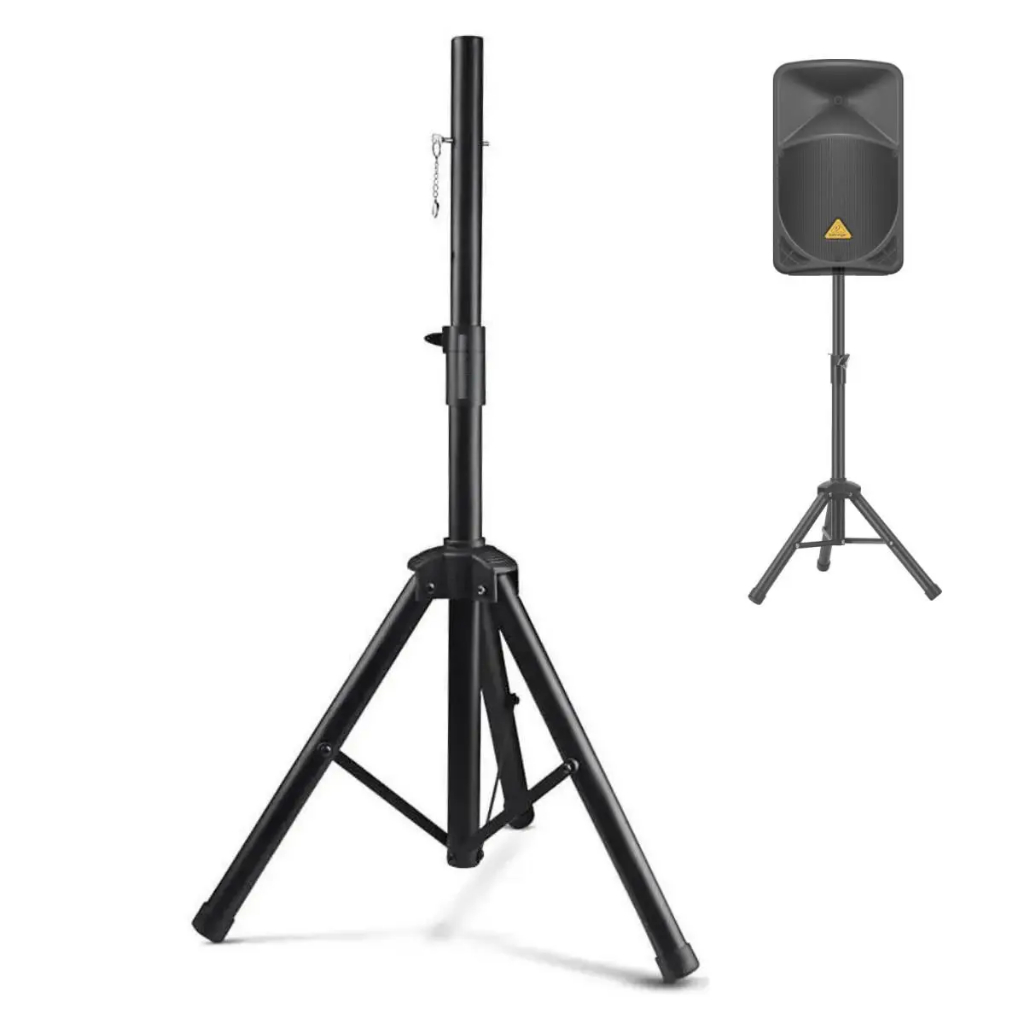 Tripé Para Caixa de Som Reforçado Regulamento de Altura em aço metal Igreja auditório Festa Studio