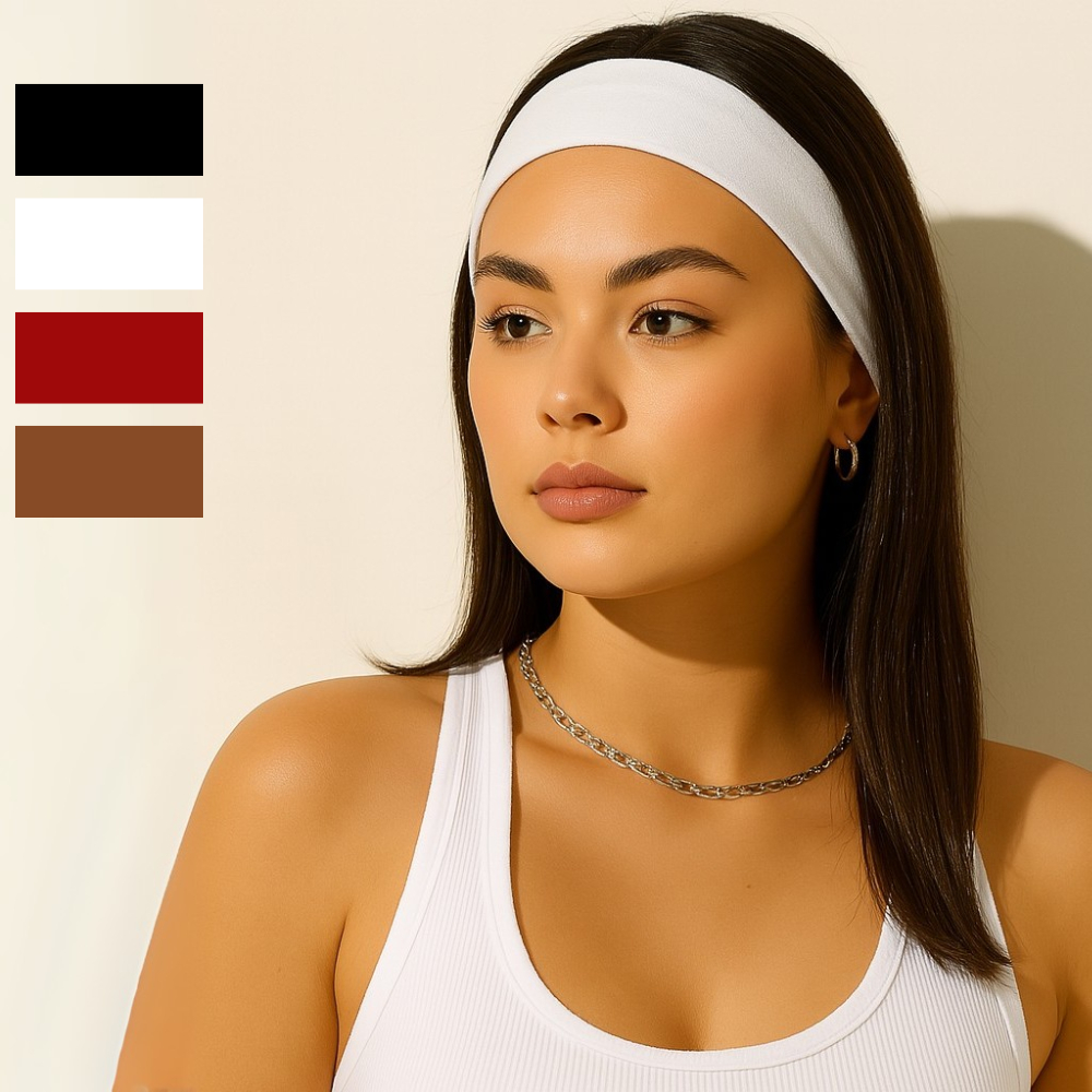 Kit faixa de cabelo Feminina para Treino Fitness, Yoga, Corrida