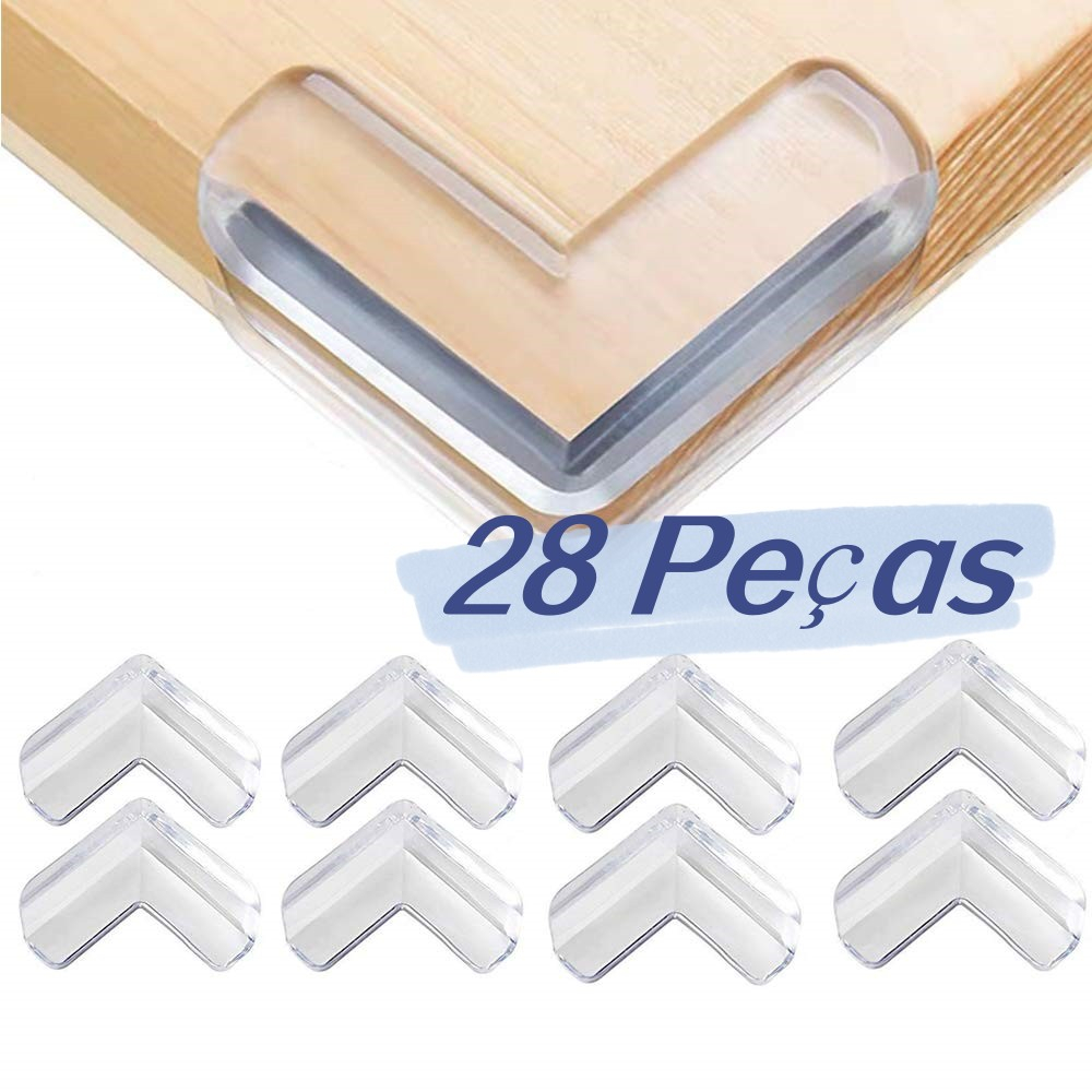 28 Protetor De Silicone De Mesa Quina Protetor Para Moveis Quarto Cozinha Casa