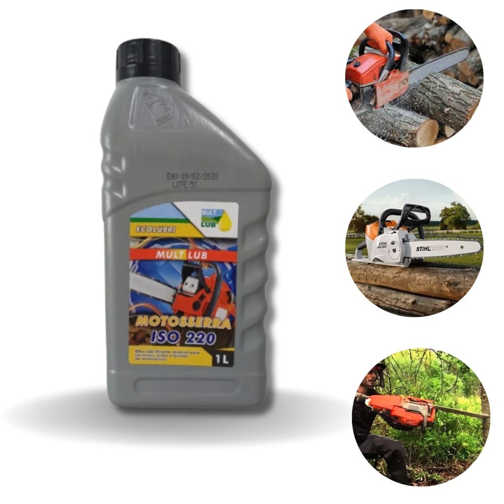 Óleo Lubrif. Mineral Iso 220 Corrente  De Motosserras 1 Lt.