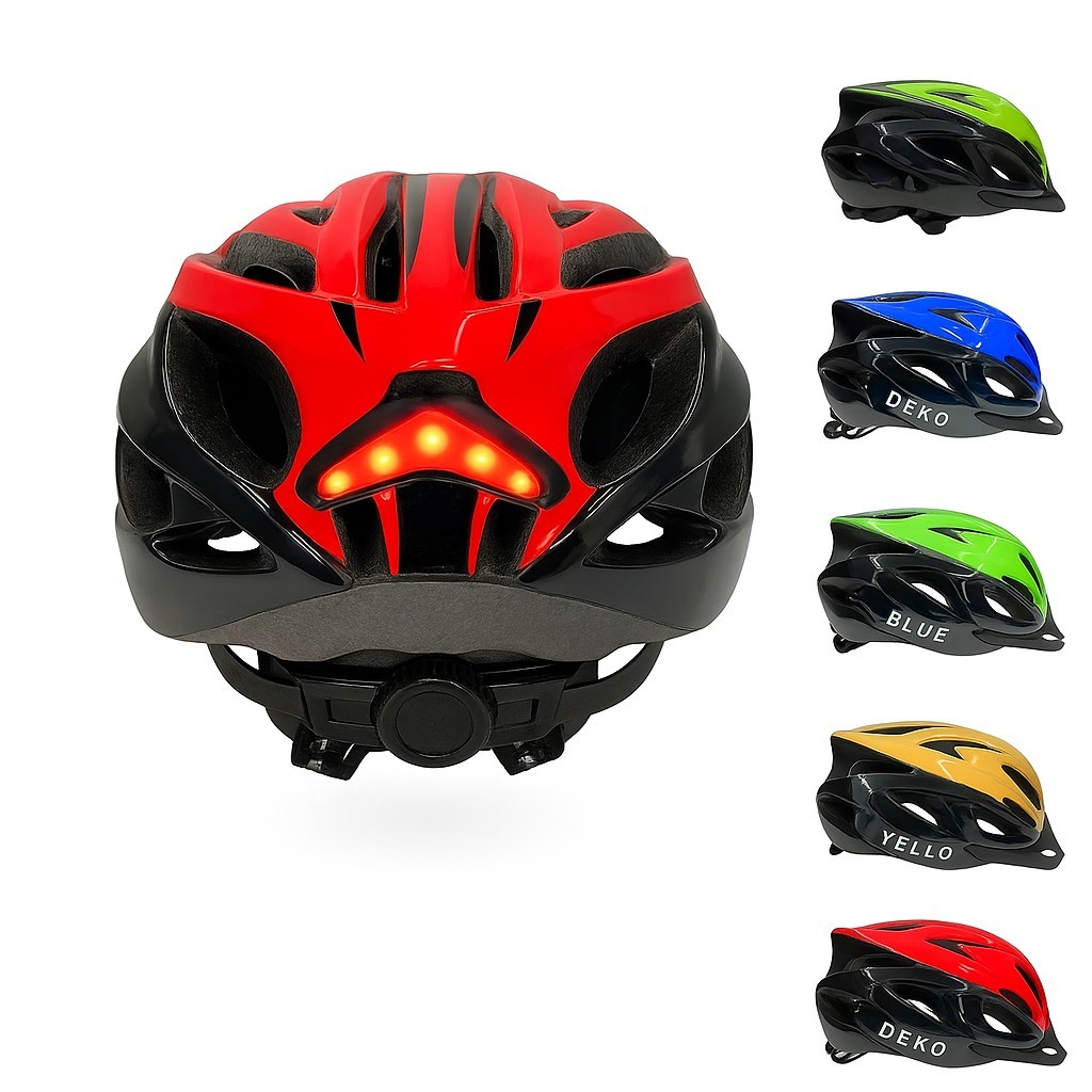 Capacete Original Com Sinalizador Led Ciclismo Bike Proteção