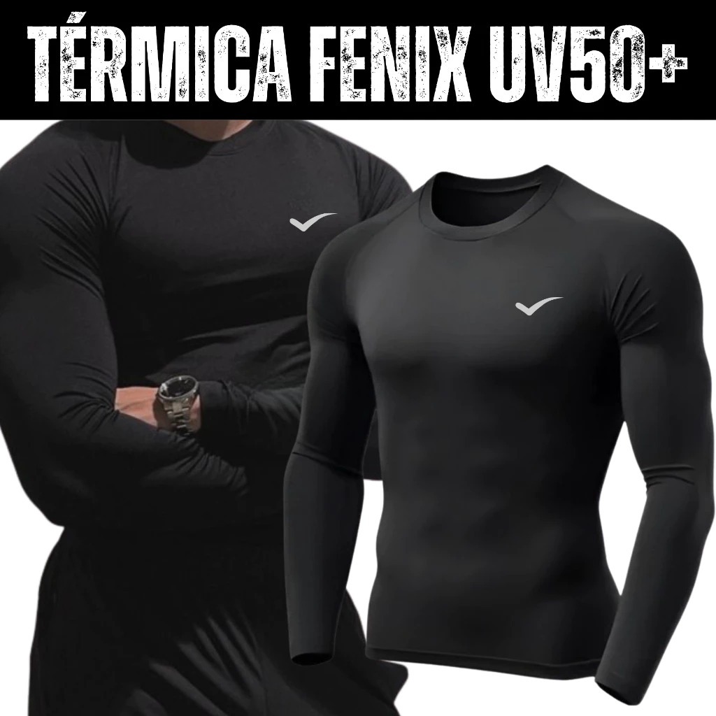 Blusa Termica Masculina Proteção UV Fator 50+ Fenix