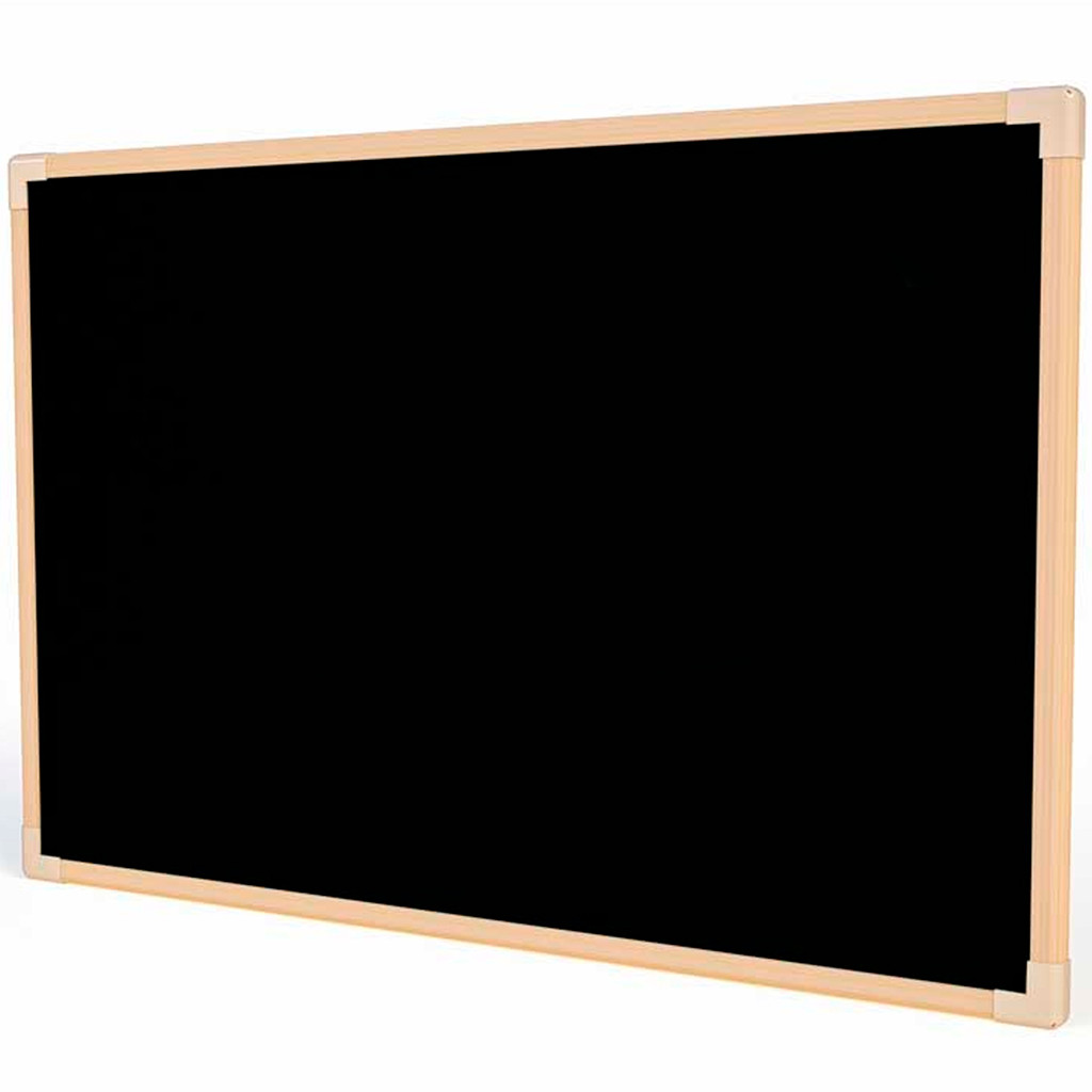 Quadro Negro Lousa Preta 60x40cm Para Giz Escolar Moldura Madeira Anotações Aula Escritório
