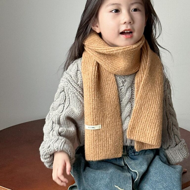 Cachecol De Pescoço Infantil Grosso Para Inverno 