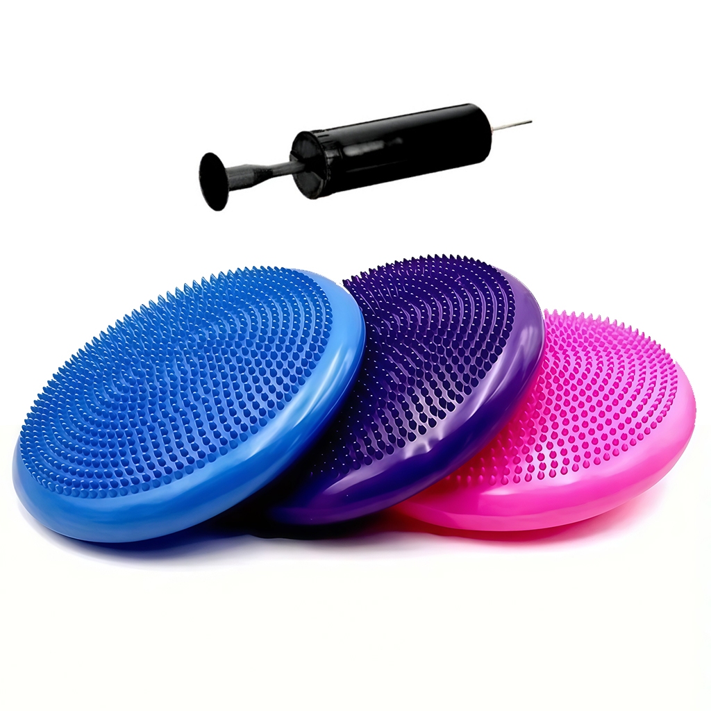 Disco De Equilíbrio Inflável Balance Almofada Cushion Pilates Yoga Fisioterapia Fitness 33cm Com Bom