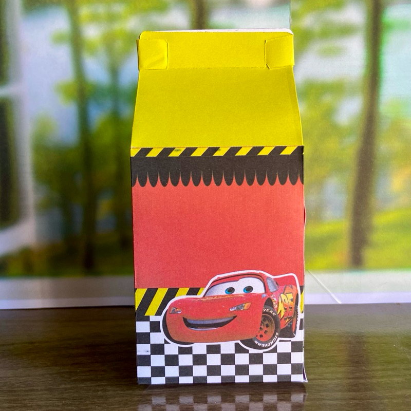 10 Caixinhas Milk Relâmpago McQueen Caixa de leite Personalizadas  Lembrancinha Festa PEGUE E MONTE