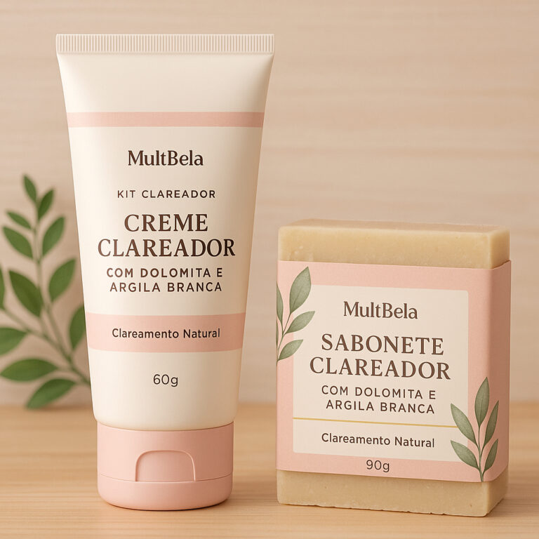 Kit Clareador com Dolomita e Argila BrancaVegano &