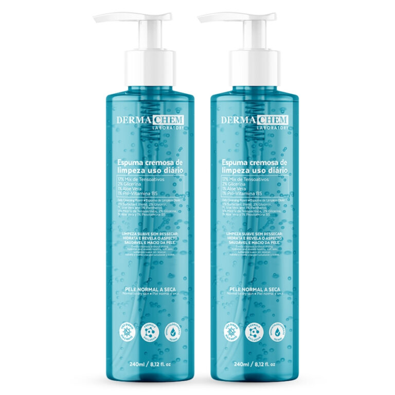 Kit 2 Espuma Cremosa de Limpeza Facial 240ml Hidra