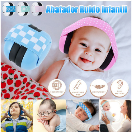 ones de Bebês Anti-Ruído Alça Elástica Proteç