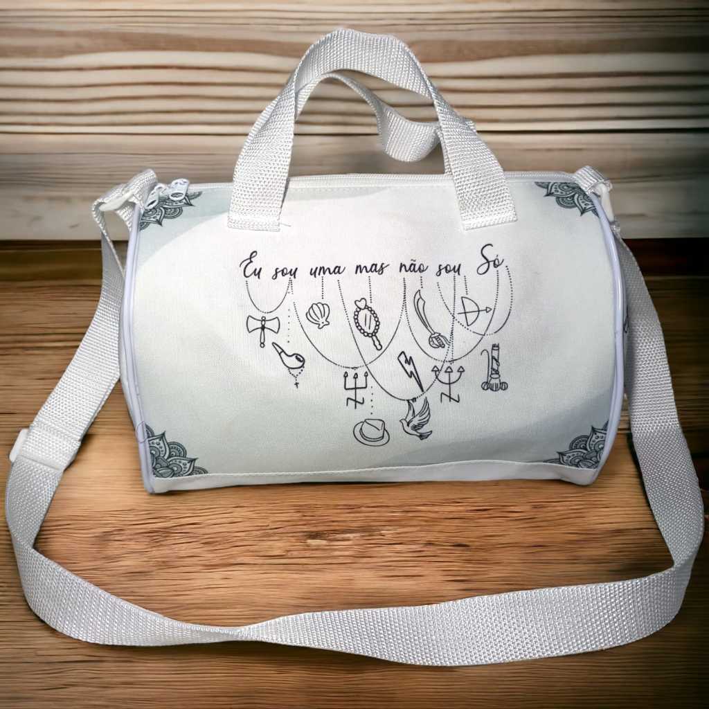 Bolsa-Viagem -Personalizada-Eu sou uma mas não sou só-Umbanda-Candomblé