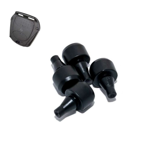 Kit 4 Borracha Coxim Base Baú bauleto Glider