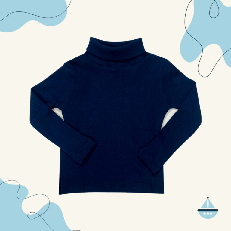 Blusa Cacharrel Infantil Gola Alta 9 Meses a 4 Ano