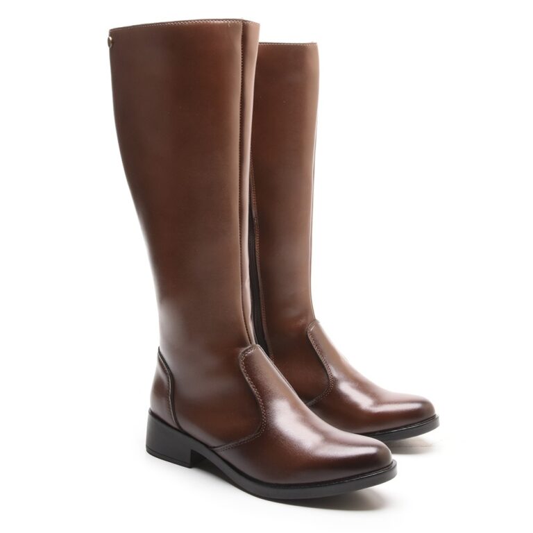 Bota Feminina Montaria Versales Bico Fino Cano Alt