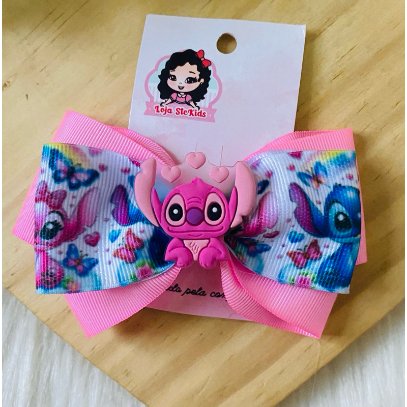 Laço de menina Stitch Angel