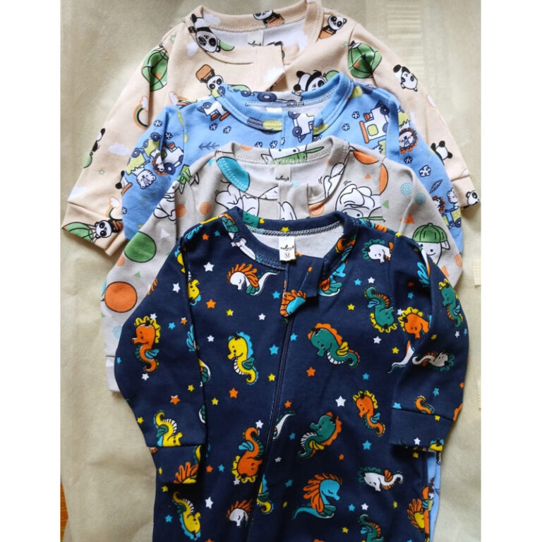 Kit 2 Macacão Liso e Estampado com Zíper Roupa d
